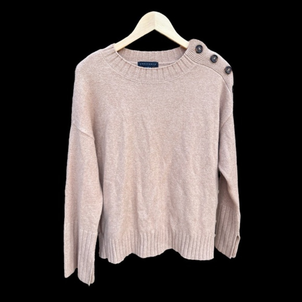 SANCTUARY ON ARRIVAL CREW NECK WOMEN’S SWEATER SIZE SMALL COLOR TOASTED OATS